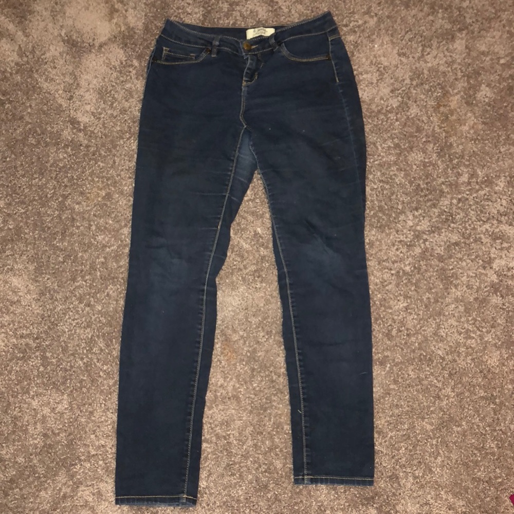 Dark blue jeans